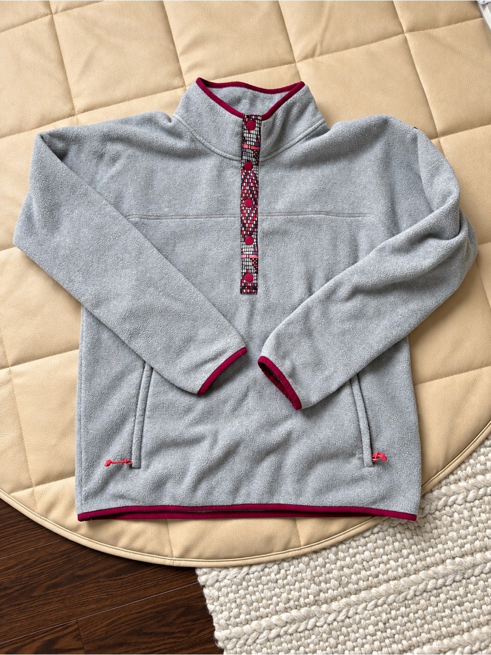 Burton women Light Gray Fleece Pullover